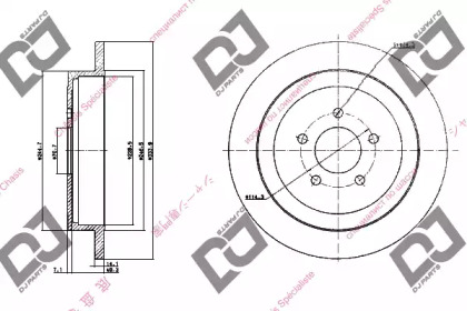 Тормозной диск DJ PARTS BD1198